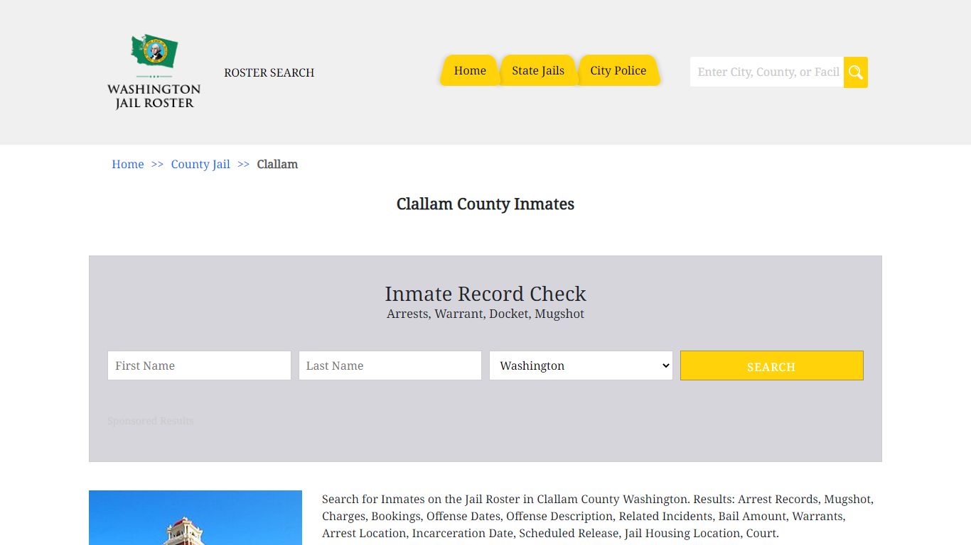Clallam County Inmates | Jail Roster Search