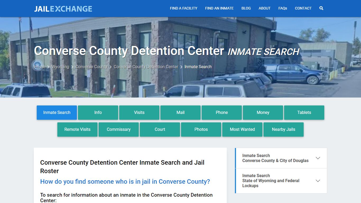 Converse County Detention Center Inmate Search - Jail Exchange