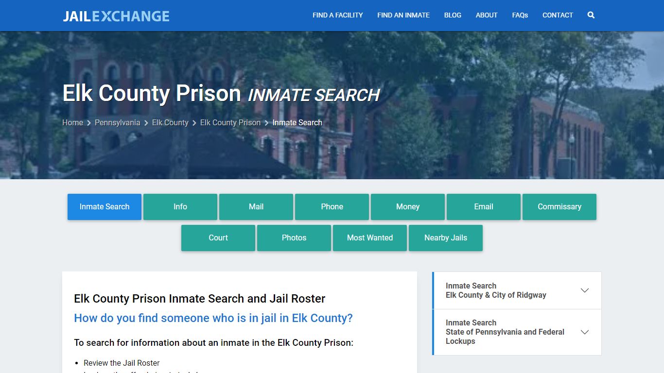 Inmate Search: Roster & Mugshots - Elk County Prison, PA - Jail Exchange