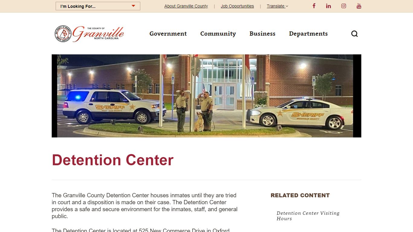 Detention Center - Granville County