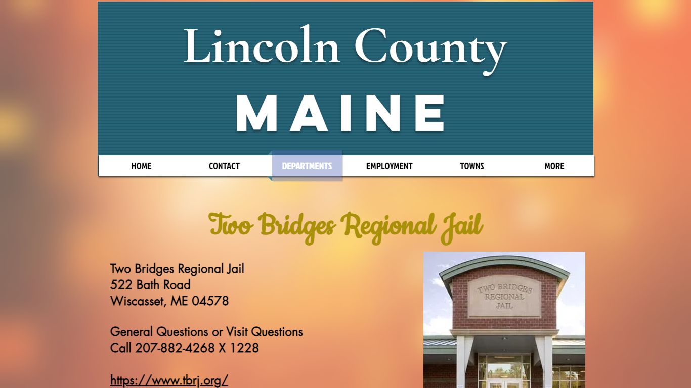 TWO BRIDGES REGIONAL JAIL | lincolncountymaine