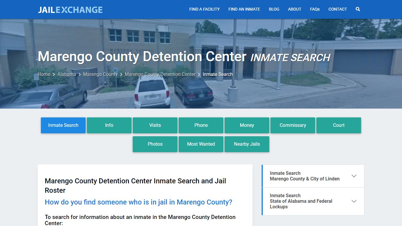 Marengo County Detention Center Inmate Search - Jail Exchange