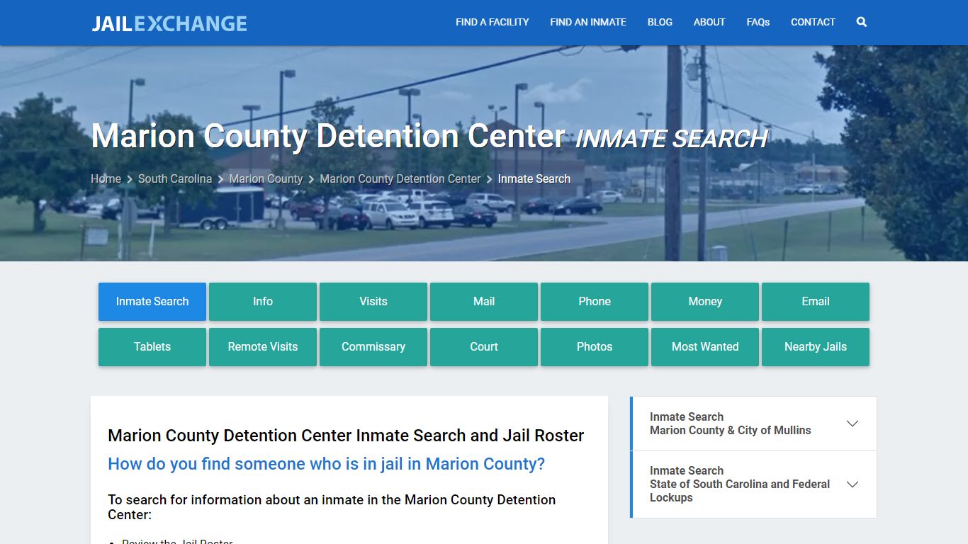 Marion County Detention Center Inmate Search - Jail Exchange