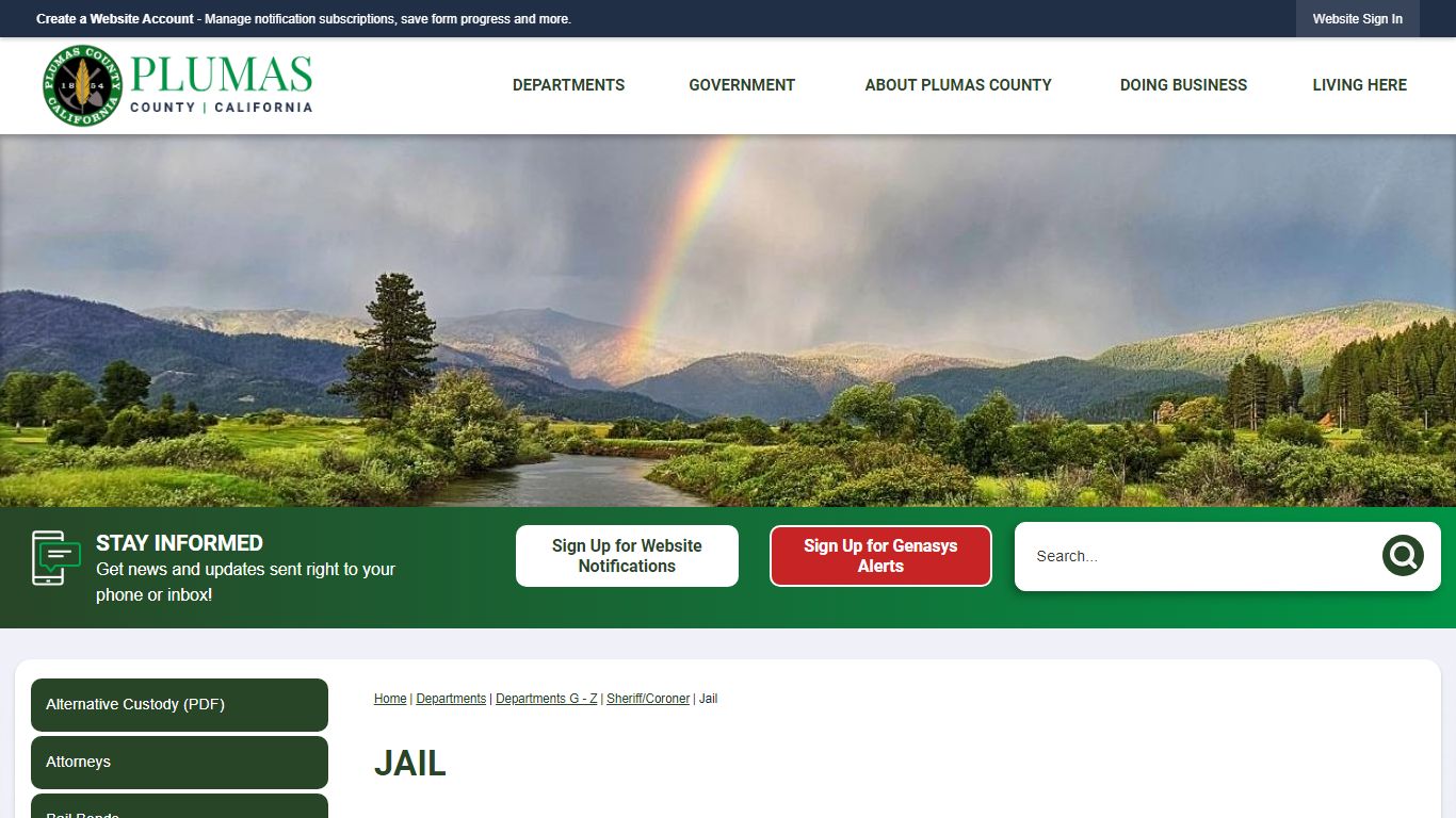 Jail | Plumas County, CA - Official Website