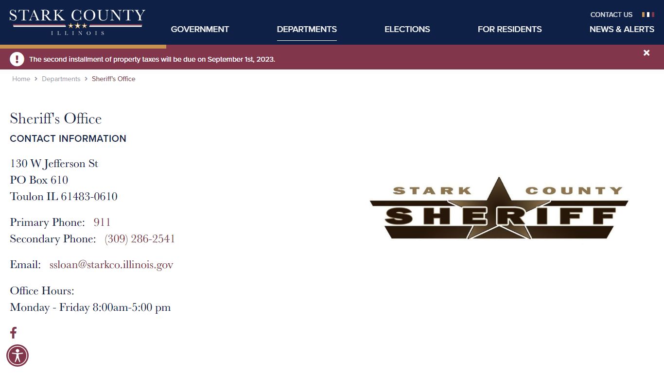 Sheriff's Office - Stark County Illinois