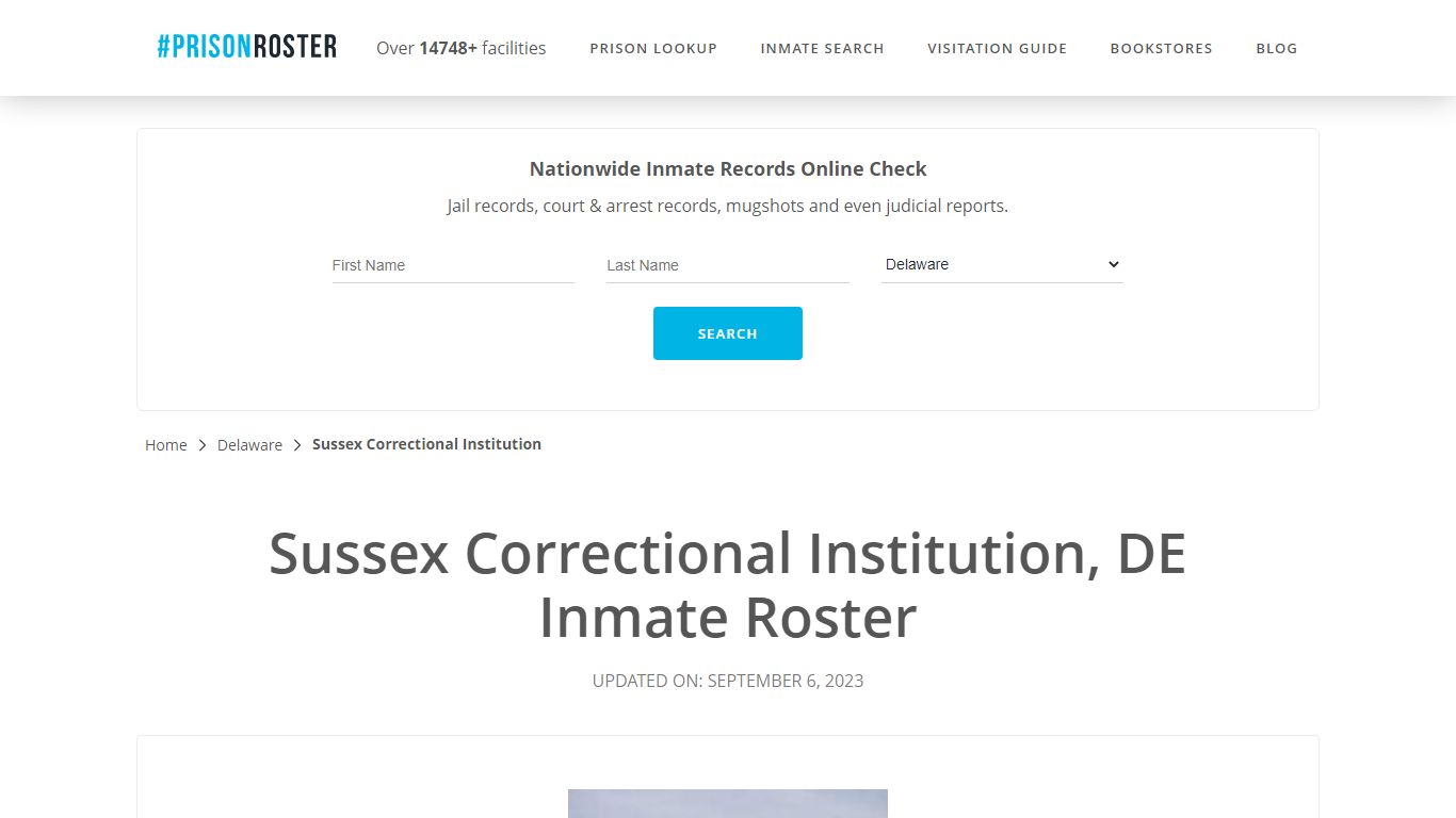 Sussex Correctional Institution, DE Inmate Roster - Prisonroster