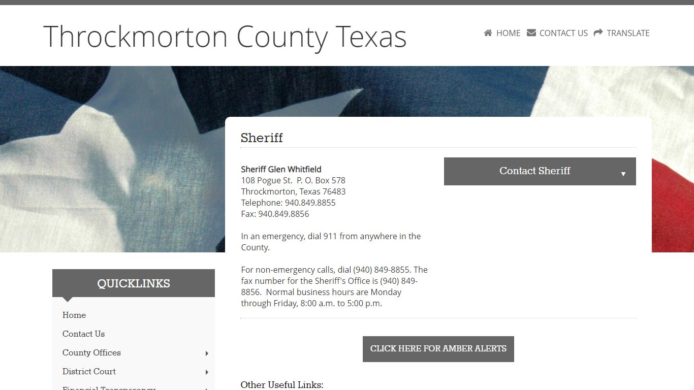 Throckmorton County Sheriff