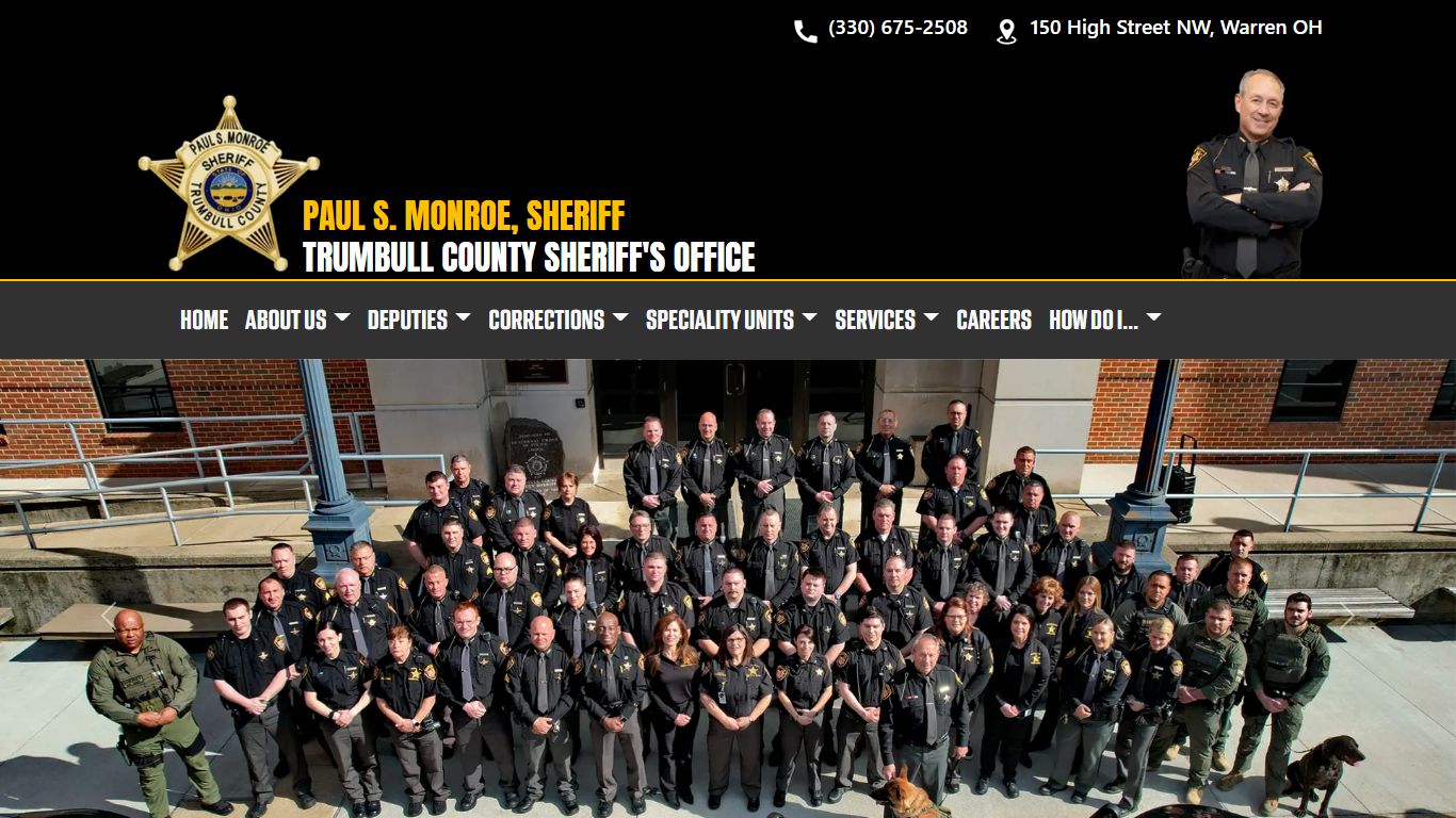 Paul S. Monroe, Sheriff - Trumbull County, Ohio