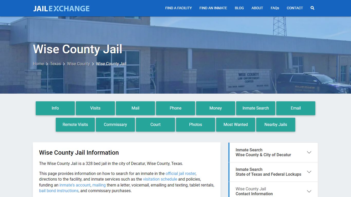 Wise County Jail, TX Inmate Search, Information